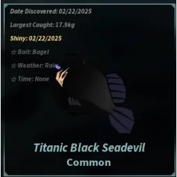 Titanic Black Seadevil